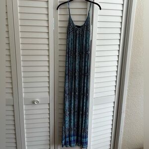 Cynthia Rowley Blue Paisley Print Maxi Dress – Size S